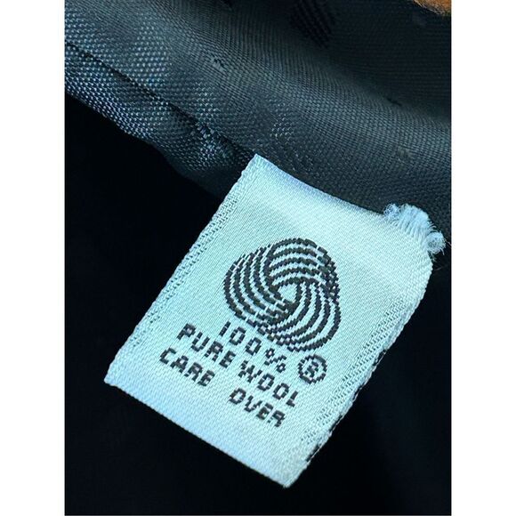 Vintage Ashley Scott Trench Coat Double Breasted Pure Wool Brown Women’s Size XS - Picture 6 of 6